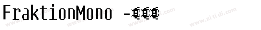 FraktionMono 字体转换